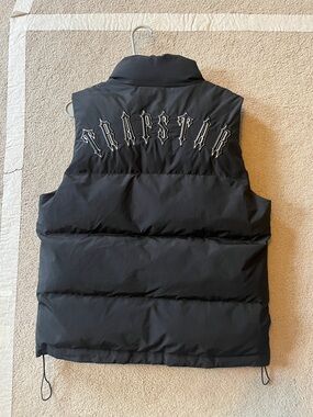 Black TRAPSTAR Quilted Puffer Vest - Sleeveless Winter Layer